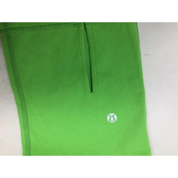 Lululemon Green Gather & Crow Crop Athletic Capri Leggings Size 4 - Picture 9 of 9